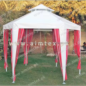 Pergola Double Toit 100% coton toile cloche Tentes sur mesure OEM TO QUALITY TISSU ignifuge résistant aux UV et imperméable - Product Image 2
