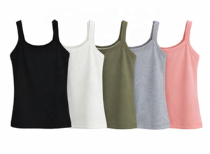 Top Corto de Verano para Mujer con Logotipo Frontal Personalizado, Tejido de Punto Transpirable, Sexy, Ajustado, Estilo Casual, Color Sólido - Product Image 4