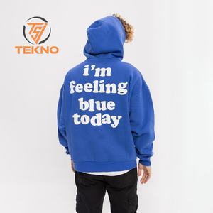 OEM Bon marché unisexe Puff Printing Hoodies Super Quality Custom made top tendance Puff Printing sweats à capuche pour hommes avec poids léger - Product Image 4