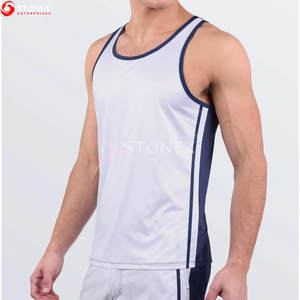 Bas quantité minimale de commande respirant nouveau Design hommes débardeur en vente en ligne dernière arrivée vêtements de Fitness haute qualité Polyester/coton col rond - Product Image 4