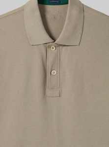 100% algodón orgánico para hombres personalizados para Polos verano sólido de alta calidad transpirable ropa informal logotipo bordado Piqué suave - Product Image 4