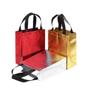 Bolsas de Compras Personalizadas al por Mayor con Logotipo, Laminación Metálica Plateada y Dorada, Bolsas de Tela No Tejida con Asa, Proveedor OEM Promocional - Product Image 6