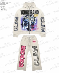 ชุดวอร์มผ้าฝ้ายขนแกะระบายอากาศได้ดีสำหรับผู้ชายชุดวอร์มไซส์ใหญ่พิเศษโลโก้ออกแบบได้ตามต้องการสำหรับฤดูหนาว - Product Image 2