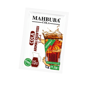 Polvo para Bebida Fría Instantánea con Sabor a Cola de la Mejor Calidad, 11.2gr, Certificado Halal Turco, Marca Mahbuba - Product Image 3