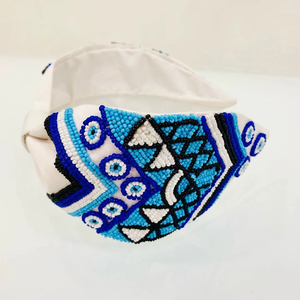 Bandeau de cheveux élégant et coloré en perles pour filles et femmes, idéal pour les fêtes, les célébrations, le port quotidien, design indien élégant - Product Image 4
