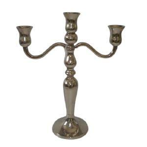 เชิงเทียนชุบนิกเกิลบริสุทธิ์100% และชุดเชิงเทียนสำหรับตกแต่ง3แบบที่ไม่เหมือนใครสำหรับใช้ในบ้านร้านอาหารและโรงแรม - Product Image 5