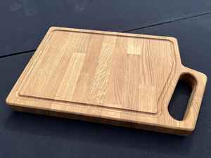 Meilleure planche à découper épaisse rectangulaire en bois avec poignée 12mm durable et durable allant au lave-vaisselle - Product Image 2