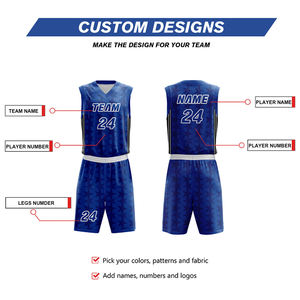 Uniforme de Baloncesto Personalizado al por Mayor Directo de Fábrica Newfashion, Sublimación de Secado Rápido, Transpirable, Ligero, con Logotipo Personalizado para Hombre - Product Image 4