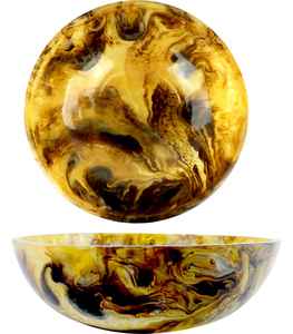 High Quality Handcrafted Resin <b>Bowl</b> High-Polished <b>Wood</b> Soup Noodle Serving Kitchenware Handmade Rice <b>Plate</b> - Product Image 2