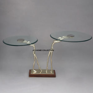 Durable Handmade 2-Tier Elegant & Sturdy Metal <b>Coffee</b> <b>Table</b> Style Pattern Perfect for Wedding Parties & Dessert Displays - Product Image 1