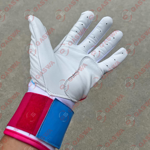 Gants de frappeur à doigts entiers de haute qualité pour les joueurs de baseball Logo personnalisé et design Gants de baseball et softball en cuir véritable - Product Image 3