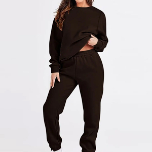 Survêtement en molleton deux pièces vintage personnalisé pour hommes, sweat à capuche délavé à l'acide, pantalons de survêtement, jogger, sérigraphie, hiver respirant - Product Image 2