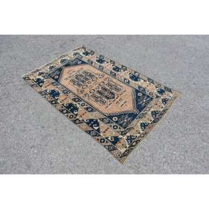 Antique Brown Black 3.6 X 5.6 ft <b>Turkish</b> <b>Rug</b> Classic Large Area Wool Seagrass Latex Rectangular Patchwork for Hallway Room Decor - Product Image 3