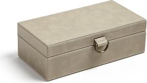 Luxury Leather Velvet Foldable Jewelry Boxes Packaging Bangle Earrings Necklace Set Jewelry Organizer Box Custom Logo - Product Image 6