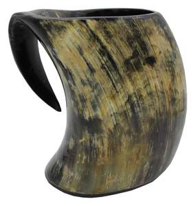 Luxury Handcrafted Viking Horn <b>Travel</b> <b>Mug</b> Natural Horn Coffee Milk Water <b>Mug</b> with Custom Logo Eco-Friendly Straw Cap <b>Cheap</b> Price - Product Image 6