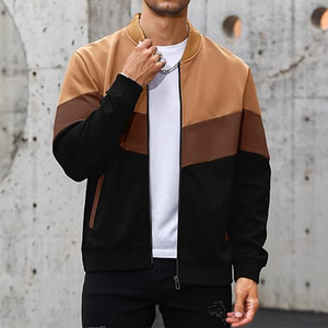 Casual Plus Size Safari Jacket Soft Shell Zipper Bomber con función transpirable y a prueba de viento para adultos Bomber Jackets - Product Image 2