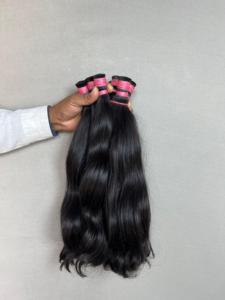 Extensiones de cabello humano Remy de grado ondulado indio crudo 100%, extensiones a granel rizadas profundas con ondas sueltas - Product Image 5