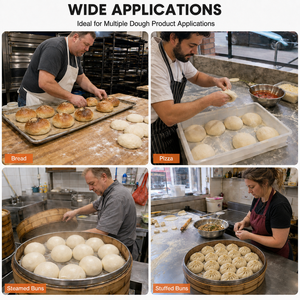 Commerciële automatische deegdeler van roestvrij staal, 36 porties, bakkerijapparatuur met elektrische bediening voor brood en pizzeria's - Product Image 5