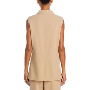 Gilet Formale da Donna Wayf Wilshire con Collo a Risvolto, in Vera Pelle con Ricami e Tessuto di Lana, Stile Invernale Formale - Product Image 2