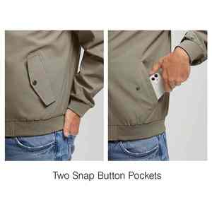 Chaqueta Bomber Personalizada con Bordado para Hombre, OEM |   Ropa Exterior Premium con Capucha - Product Image 2