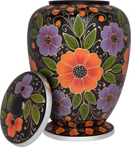 Cổ điển Laurel <span class=keywords><strong>Pewter</strong></span> Brass hỏa Táng urn cho tro Thêm lớn Brass màu xám đồng hành urn Thêm lớn dành cho người lớn có kích thước hỏa Táng - Product Image 5