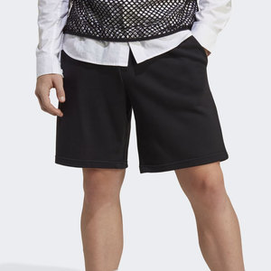 กางเกงขาสั้นผู้ชายสไตล์วินเทจ ลายพิมพ์ฟอกสี ผ้าฝ้ายเป็นมิตรกับสิ่งแวดล้อม ระบายอากาศได้ดี เหมาะสำหรับใส่ลำลองในฤดูร้อน สตรีทแวร์  มีเชือกผูกเอวและกระเป๋า - Product Image 1