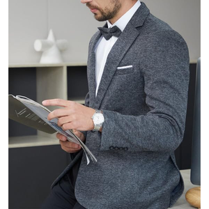 สูทผู้ชายแบบคลาสสิคสองแถวกระดุม รุ่นใหม่ ปี 2026 ผ้ากันยับ ขายส่ง - Product Image 4