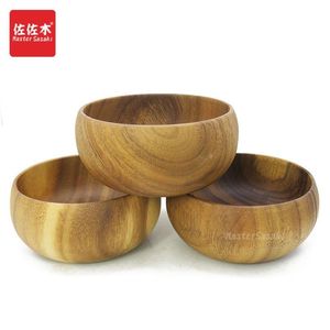 THE CRAFTED <b>WOODEN</b> <b>BOWLS</b> FOR FRUTS <b>BOWL</b> Set with Enamel Coated Print for Restaurant and Hotel Decorative <b>Bowls</b> Japanese - Product Image 1