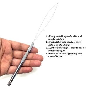 Hair Extension Loop <b>Tool</b> for Micro Beads & Nano Rings – Stainless Steel Pulling Needle <b>Hook</b> for Hair Extensions Installation - Product Image 3