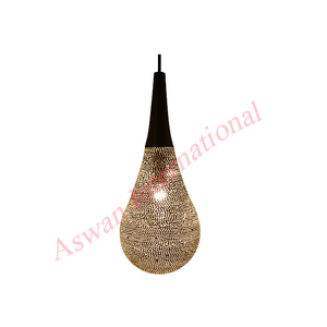 Grandes lampes arabes musulmanes décoratives modernes sculptées Style marocain Lampes suspendues en métal percé Lampe suspendue marocaine - Product Image 1