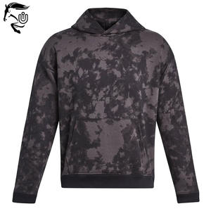 Sudadera con capucha de lavado ácido de algodón OEM 100% para hombre, forro polar francés de invierno con estampado de hojaldre, tallas XS 6XL disponibles al por mayor - Product Image 1