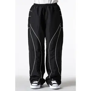 Survêtement d'hiver réfléchissant pour homme, 100 % coton, avec logo personnalisé, coupe-vent décontracté, noir, livraison gratuite - Product Image 2