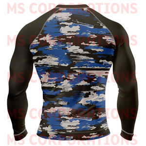 เสื้อ rash GUARD MMA แบบบีบรัด BJJ ออกแบบมาเพื่อประสิทธิภาพสูงสุด - Product Image 2