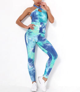 Conjunto de yoga para mujer, venta al por mayor, ropa deportiva, Sujetador deportivo de dos piezas y mallas, ropa de gimnasio, directo de fábrica - Product Image 4