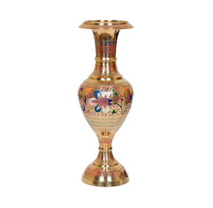 Florero de latón Mejores Regalos usados impreso mejor diseñador Producto personalizado Interior decorativo Floreros florero - Product Image 1