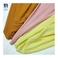 YX894 polos rajut Korea Mesh kain Polyester Spandex Sheer Mesh empat arah peregangan kain untuk lapisan dasar kemeja pakaian