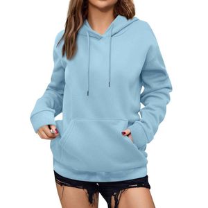 Sudadera con Capucha de Moda para Mujer, Sudadera de Forro Polar Cálido, Corte Holgado, OEM de Tendencia - Product Image 3