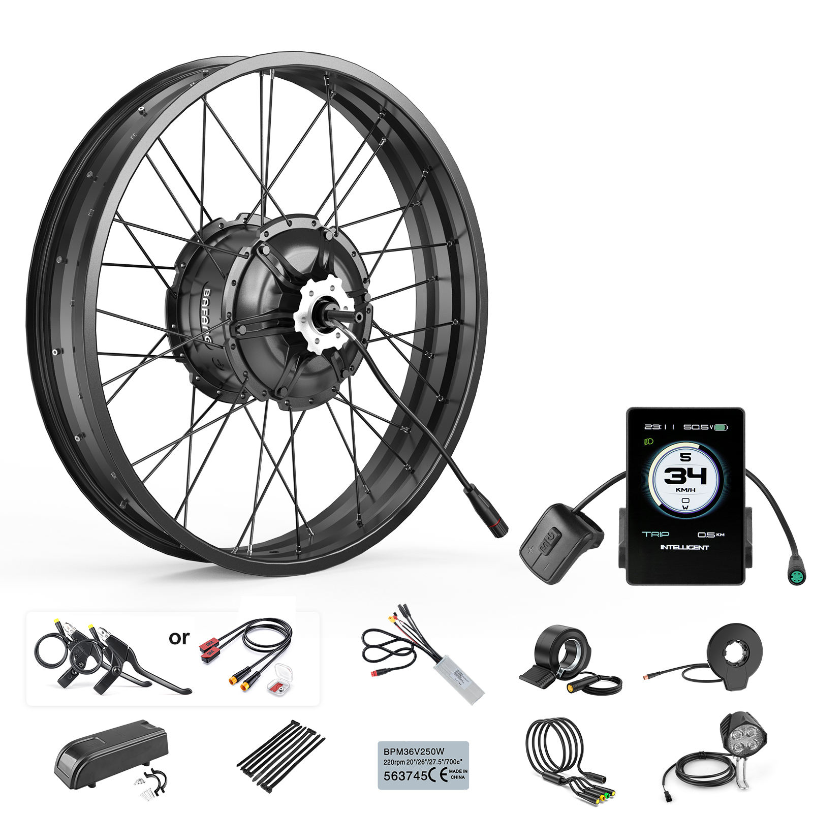 Front Wheel Electric Bicycle Motor Kit Amazon Ebike Conversion Kit