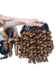 Cheveux bouclés Jerry Curl Remy vietnamiens 100% non transformés le style en cheveux humains - Product Image 6
