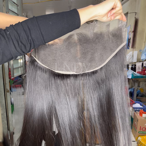 Paquetes de color natural recto de hueso de cabello crudo más vendidos con cierre para hacer pelucas de cabello humano real - Product Image 3