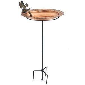 Bain d'oiseaux en fer artificiel de luxe - Décoration de jardin en métal écologique avec finition peinte en poudre, taille et couleur personnalisables - Product Image 1