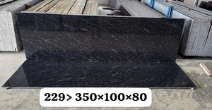 River Black Cutter Granite Slab 20mm Thickness available with loose and Crate Packing Granite FOB Mundra Port to all Destination - Product Image 5