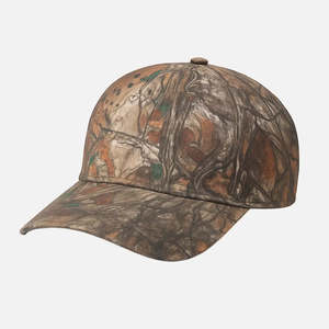 Outdoor Camou Cap-Curved Brim Polyester Velour Hat - Product Image 4