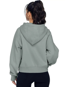 Hot Selling Women Zip-up <b>Hoodies</b> <b>Lightweight</b> Quickdry Custom Made Logo Printing Streetwear OEM Service Available - Product Image 4