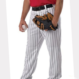 Pantalones de Béisbol de Alta Calidad, Pantalones Largos de Softbol, 100% Poliéster, Transpirables, de Secado Rápido, Rojo, Blanco, Azul, Líneas Rojas, Personalizables - Product Image 5