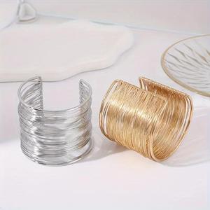 Chất Lượng Hàng Đầu Tốt Nhất Hoàn Thiện Brass Cuff Bangle <span class=keywords><strong>Set</strong></span> Tùy Chỉnh Bán Buôn Thiết Kế Lạ Mắt Tốt Nhất Bán Lady Bangle - Product Image 1