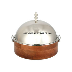 Cacerola Redonda de Madera con Acabado en Nogal, Diseño de Alta Gama, Utensilio de Cocina de Madera, Gran Venta - Product Image 6