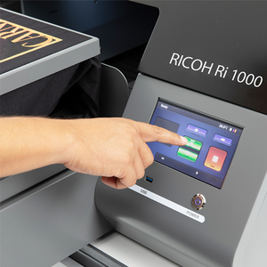 เครื่องพิมพ์1000อัตโนมัติ DTG ri สภาพใหม่สำหรับการพิมพ์ฉลากกระดาษการ์ด