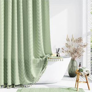 Élégant bain rideaux <span class=keywords><strong>de</strong></span> <span class=keywords><strong>douche</strong></span> peau <span class=keywords><strong>de</strong></span> pêche velours imperméable lavable pondéré salle <span class=keywords><strong>de</strong></span> bain <span class=keywords><strong>rideau</strong></span> <span class=keywords><strong>de</strong></span> <span class=keywords><strong>douche</strong></span> conception en relief - Product Image 4
