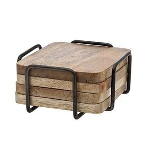 Juego de Posavasos de Madera Hechos a Mano, 6 Piezas, Color Marrón, Forma Redonda, Decoración para Mesa de Café, Té, Restaurante, Cafetería y Hogar - Product Image 4